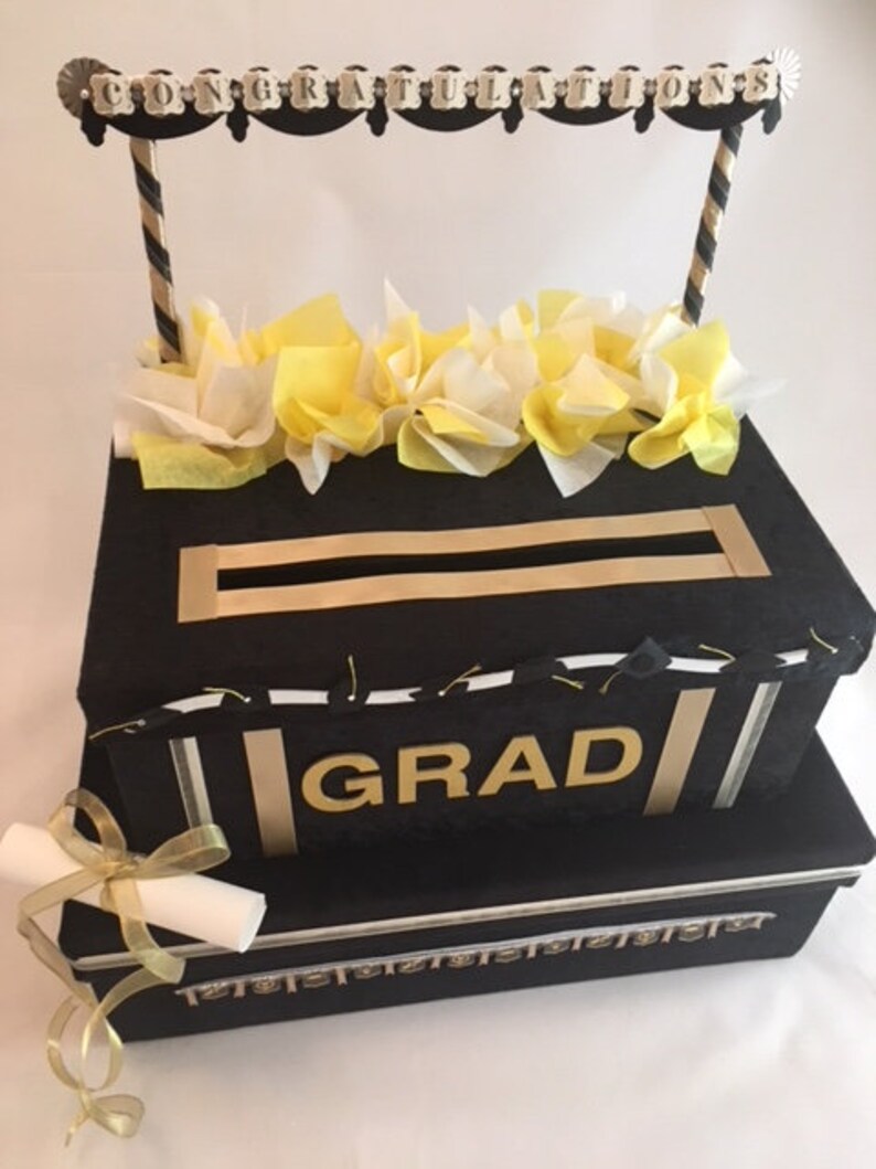 High School Graduation Card Box College Graduation Party Send Etsy
