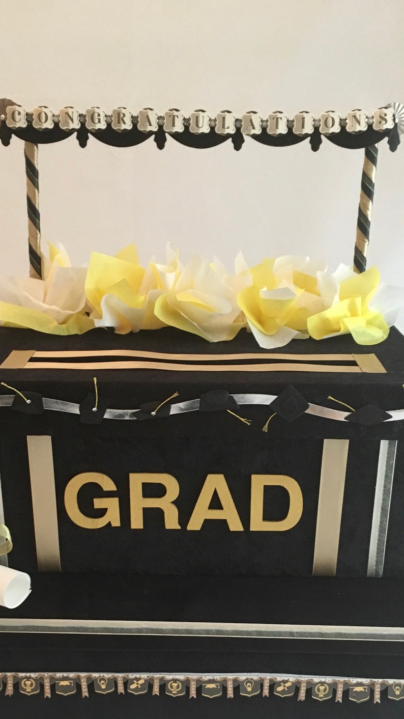 High School Graduation Card Box College Graduation Party Send Etsy