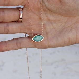 Silver Evil Eye Necklace, Dainty Eye Necklace, Silver Green Eye Necklace, 925 Silver Eye Necklace, Evil Eye Necklace, Protection Necklace