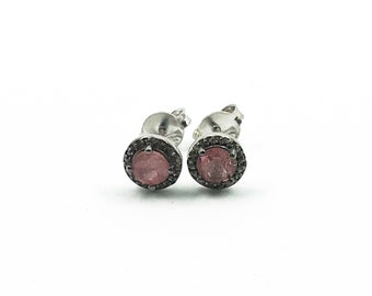 Classy earrings (pink turmaline)