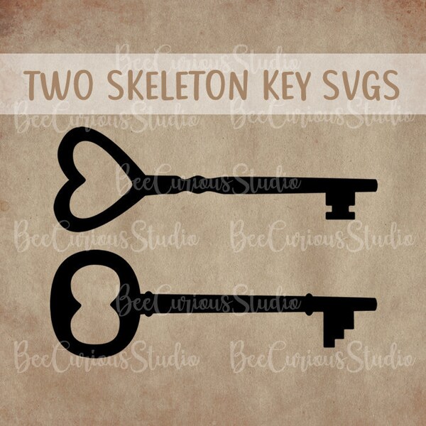 Skeleton Keys | Digital Download SVG, Cricut Cut File, PNG & JPEG, Silhouette dxf, pdf