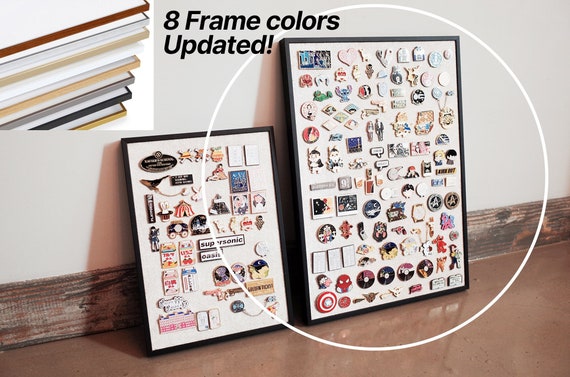 Pin Badge Display Metal-frame, Enamel Pin Display Box for Pin