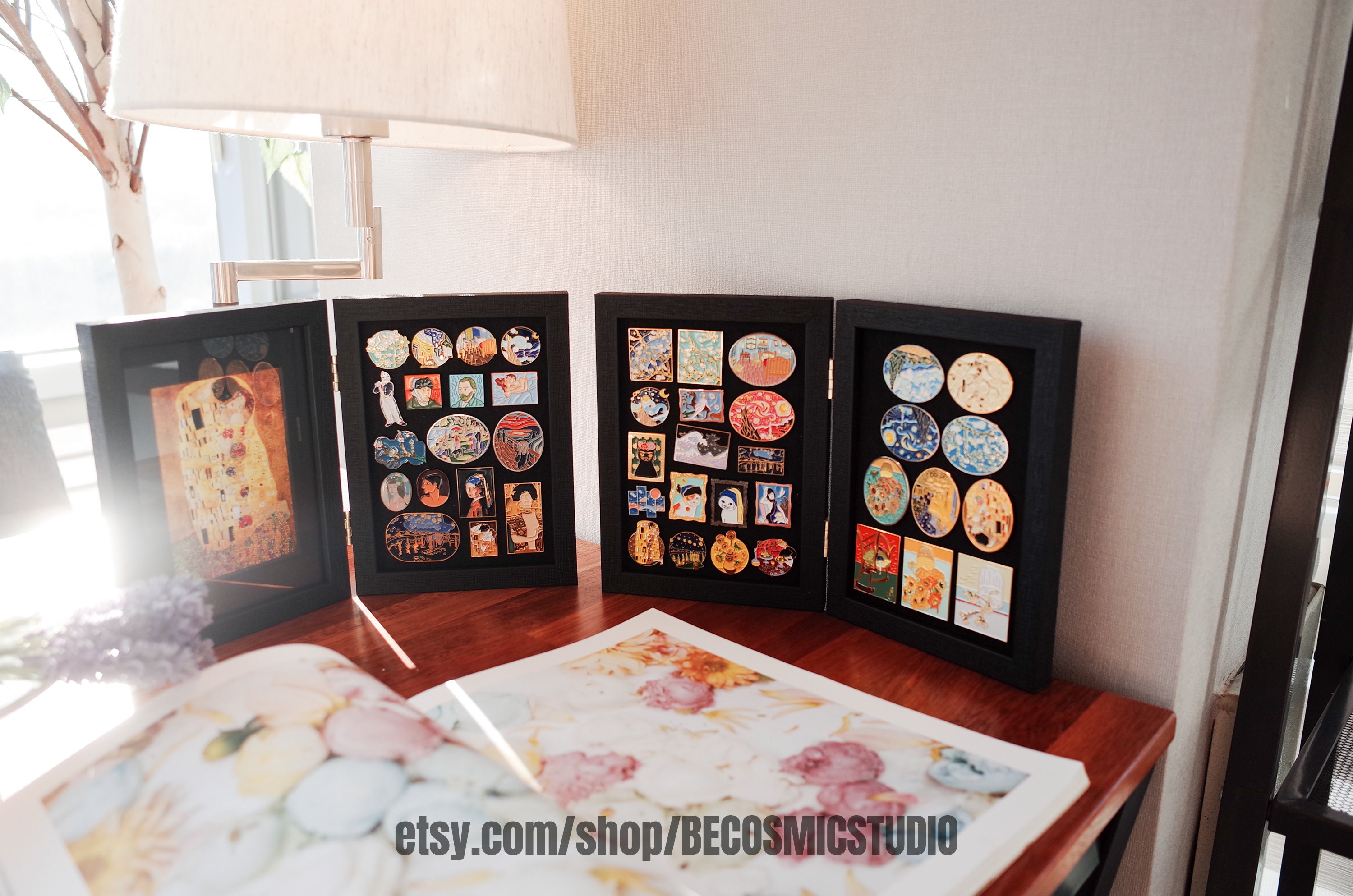 Table Top Pin Board Enamel Pin Badge Display Frame Enamel - Etsy UK