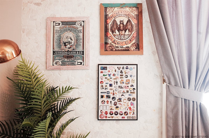 Pin Badge Display Metalframe Enamel Pin Display Box for Etsy