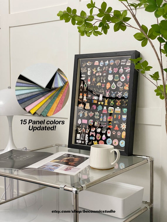 Display a Souvenir Pin Collection in a Shadowbox Frame – A Pretty Happy Home