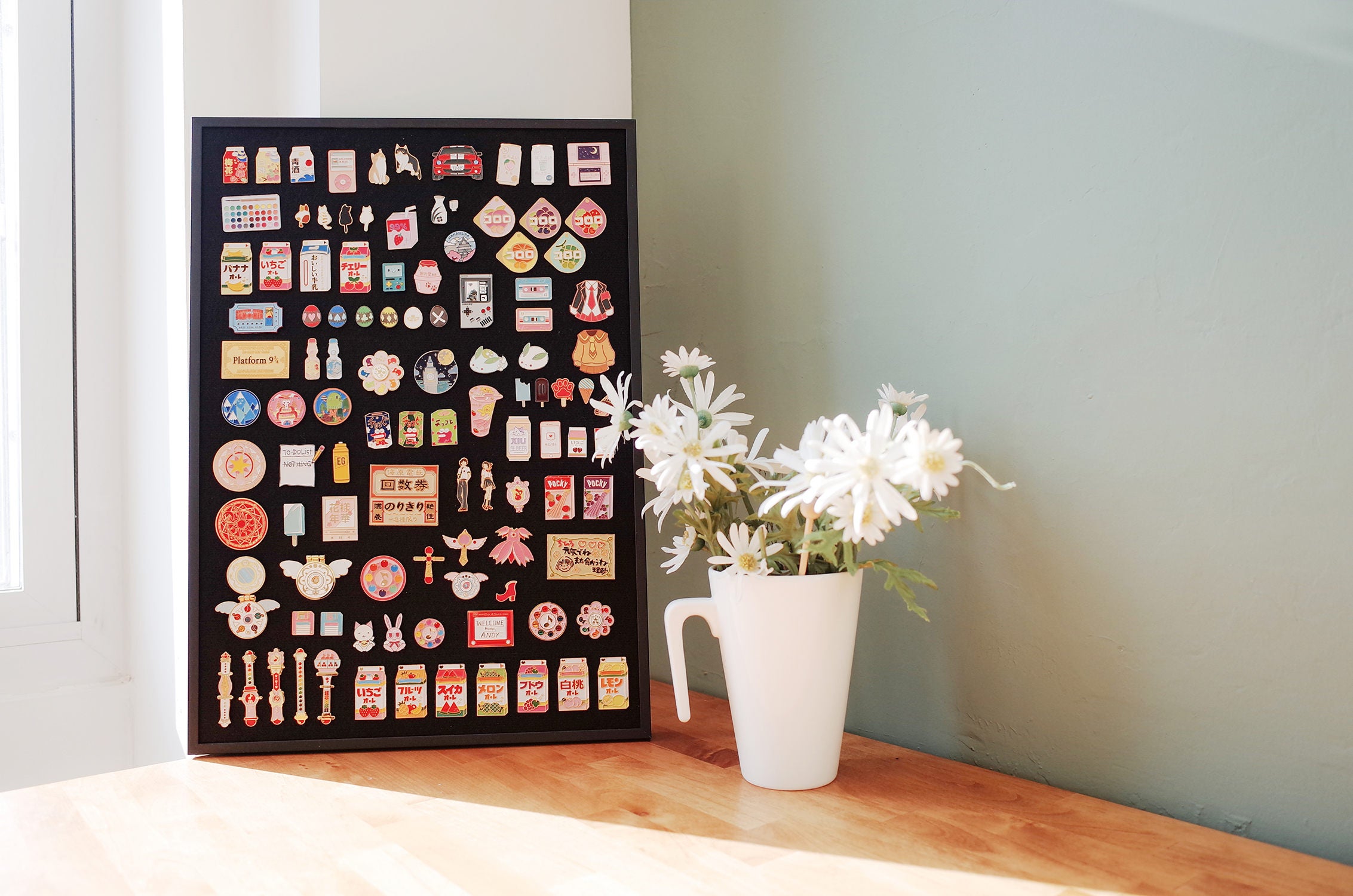 Pin Badge Display Metalframe Enamel Pin Box for Pin Etsy