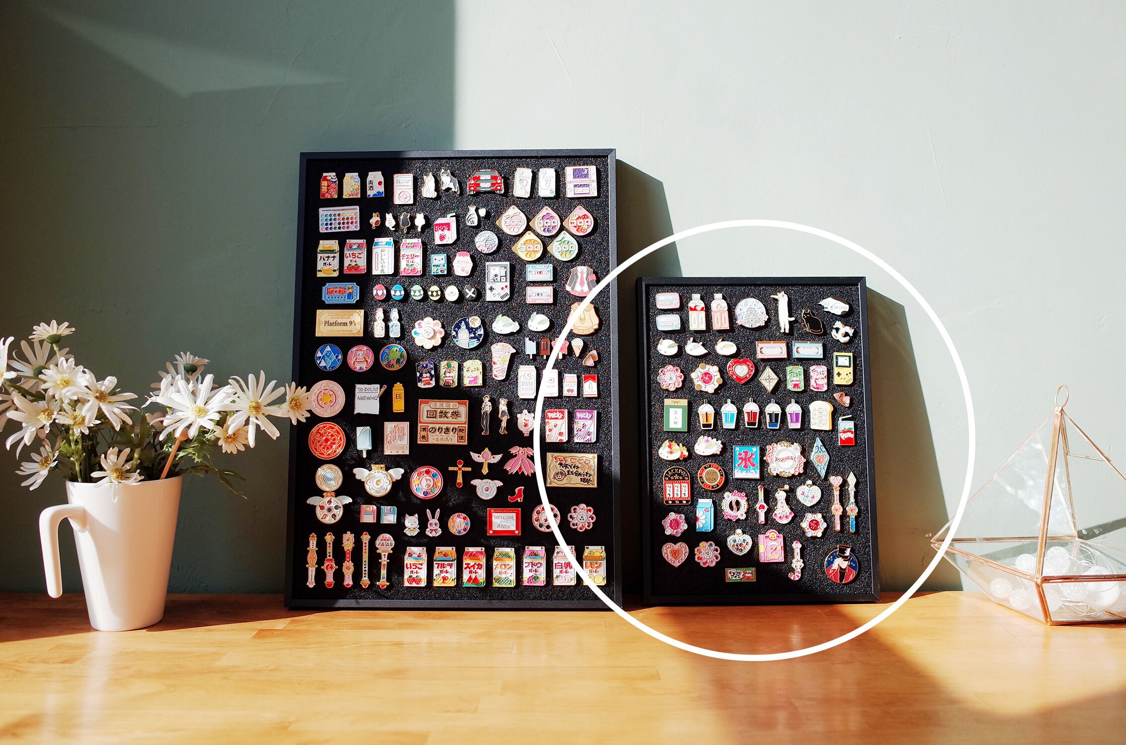 Pin Badge Display Metalframe Enamel Pin Display Box for Pin Etsy UK