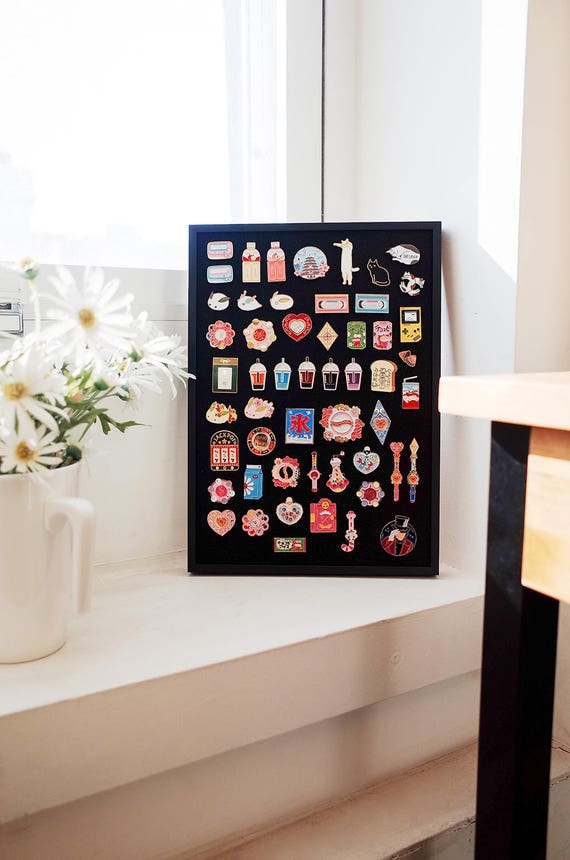 Enamel Pin Display Ideas Letter Board Pastel - Little Lefty Lou