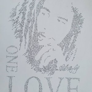 Bob Marley Lyrics Kunst