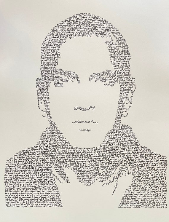 Eminem Mockingbird Father & Child Grey Song Lyric Art Print - Song Lyric  Designs