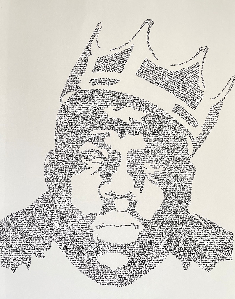 Notorious B.I.G. Lyric Art image 1