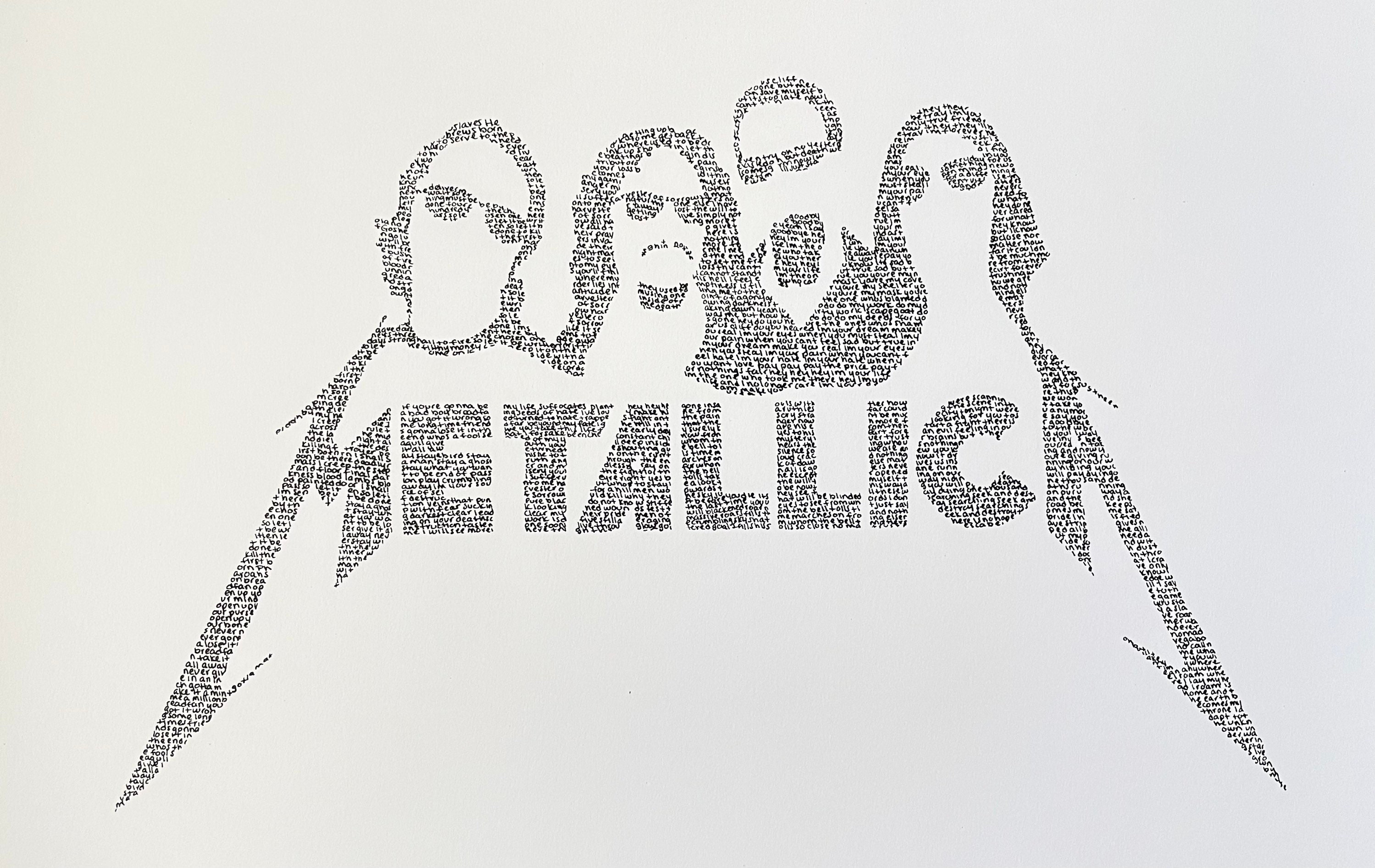 Metallica One Vinyl Record Song Lyric Wall Art Print - Song Lyric