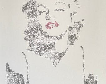 Marilyn Monroe Word Art