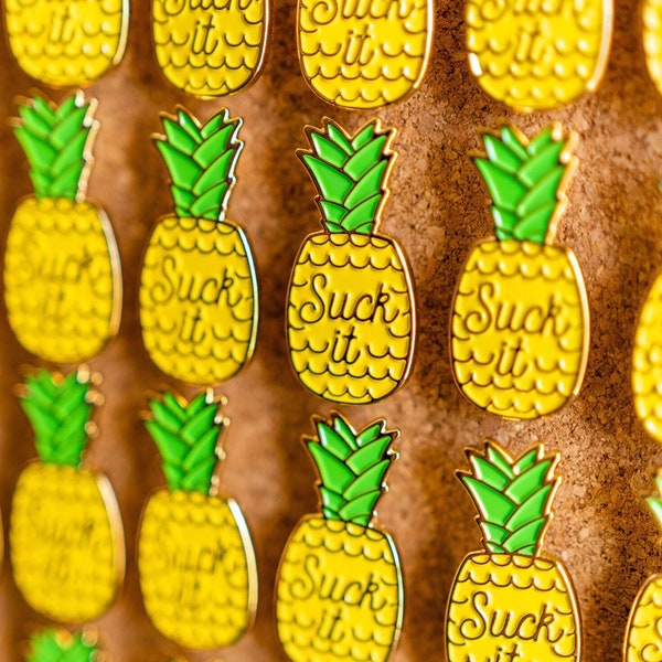 Psych-Os Suck It Enamel Pin