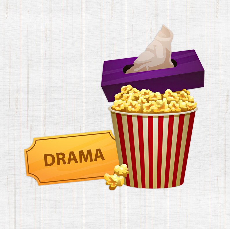 Movie Popcorn PNG, Popcorn Clipart Digital Download, Movie Night PNG