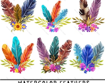 Feather clipart | Etsy