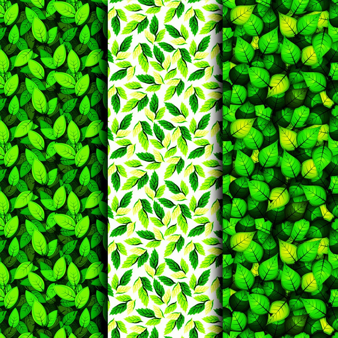 Leaf Digital Paper Leaf Wallpaper Leaf Background Leaf Etsy