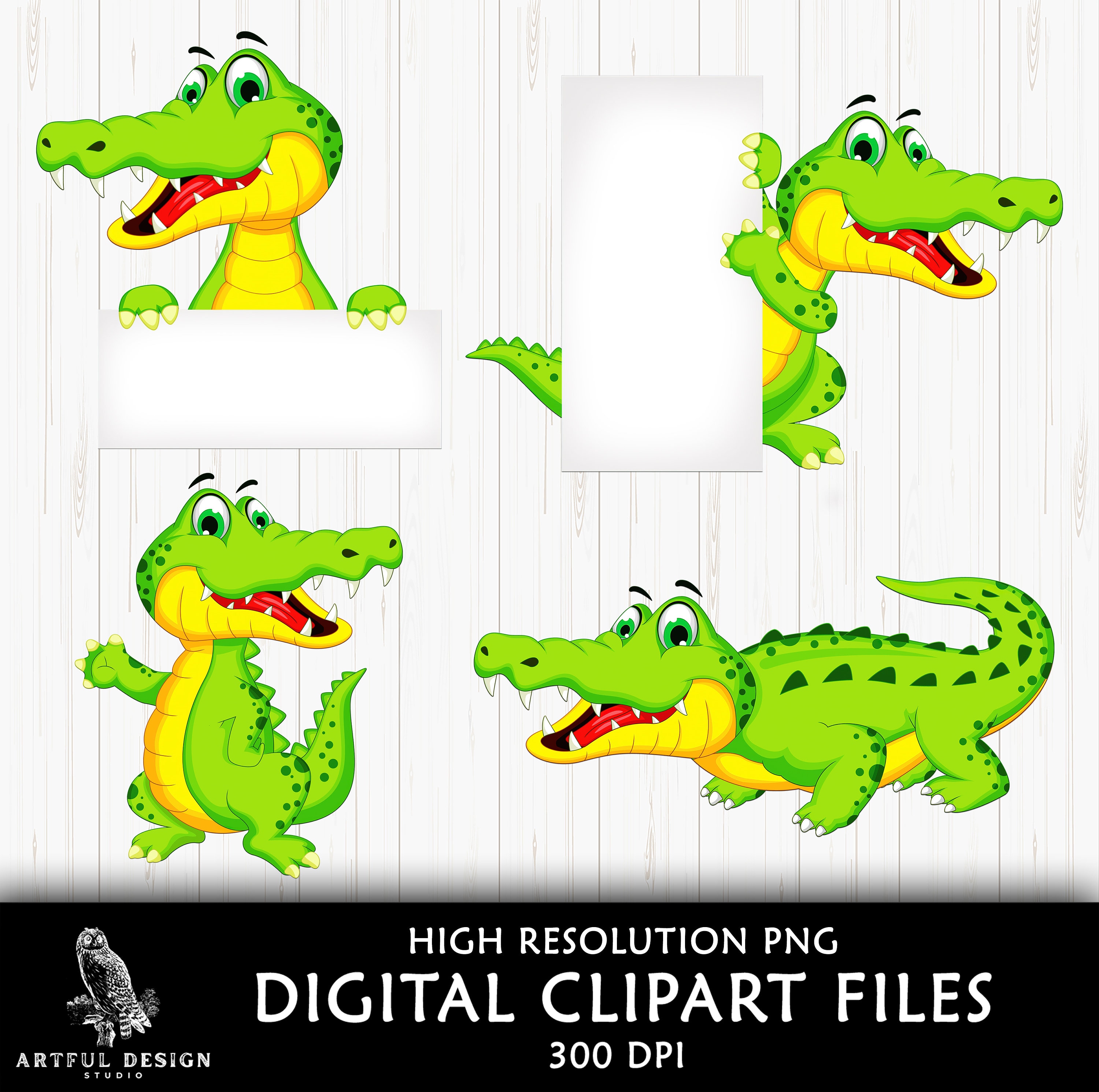 Alligator Clipart - Etsy Alligator Clipart - Etsy
