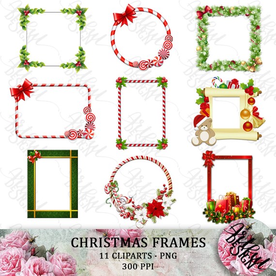 Christmas Frame Frame Clipart Christmas Frame Png Holiday Etsy Christmas Frame Frame Clipart Christmas Frame Png Holiday Etsy
