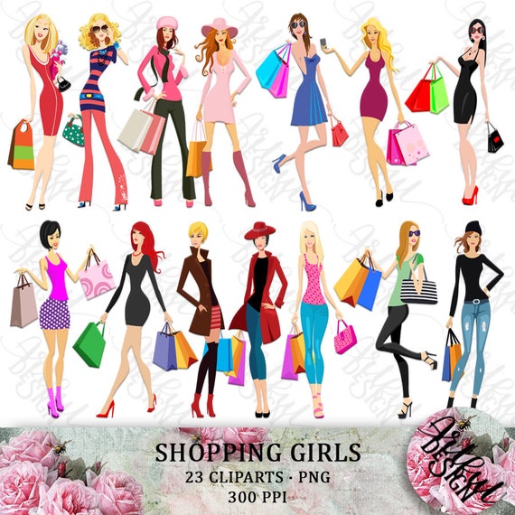 Shopping Clipart Shopping Clip Art Clipart Shopping Clip Etsy