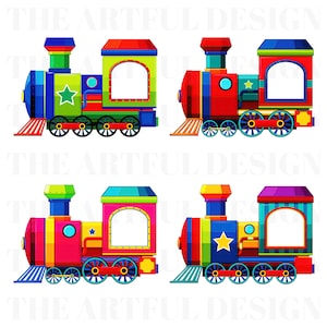 Trem de brinquedo fofo PNG, clipart de trem de brinquedo, sublimação de trem fofo, download digital de trem, download de trem