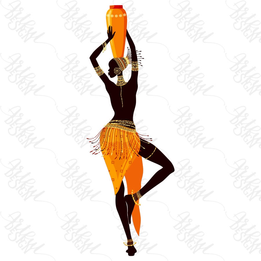 Black Woman PNG Black Woman Clipart Black Woman Clip Art | Etsy