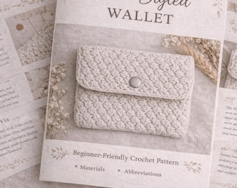Patrón de cartera de ganchillo estilo boho – PDF apto para principiantes