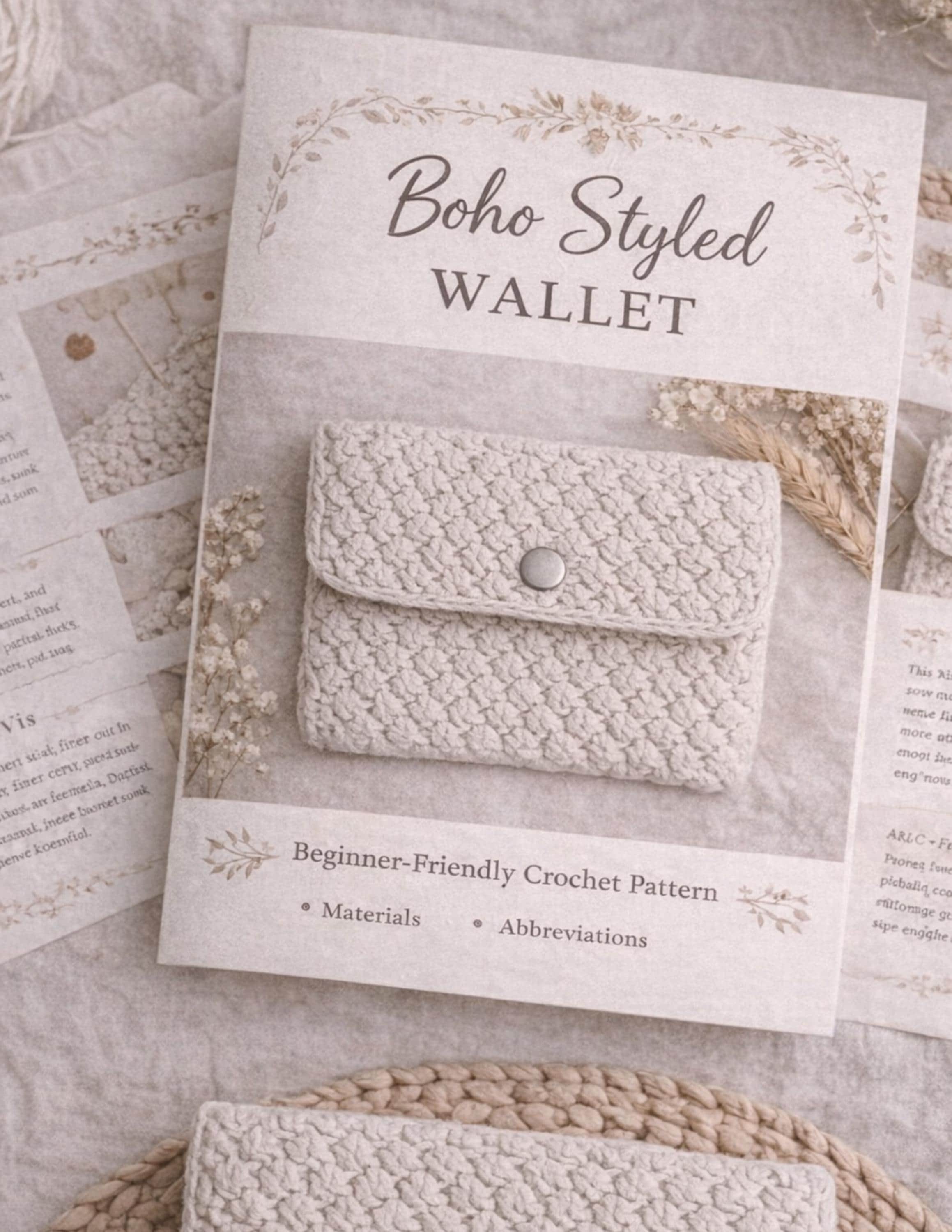 40 Small Purse Crochet Patterns for Chic, Portable Bags and Mini Accessories 31 Boho Crochet Wallet