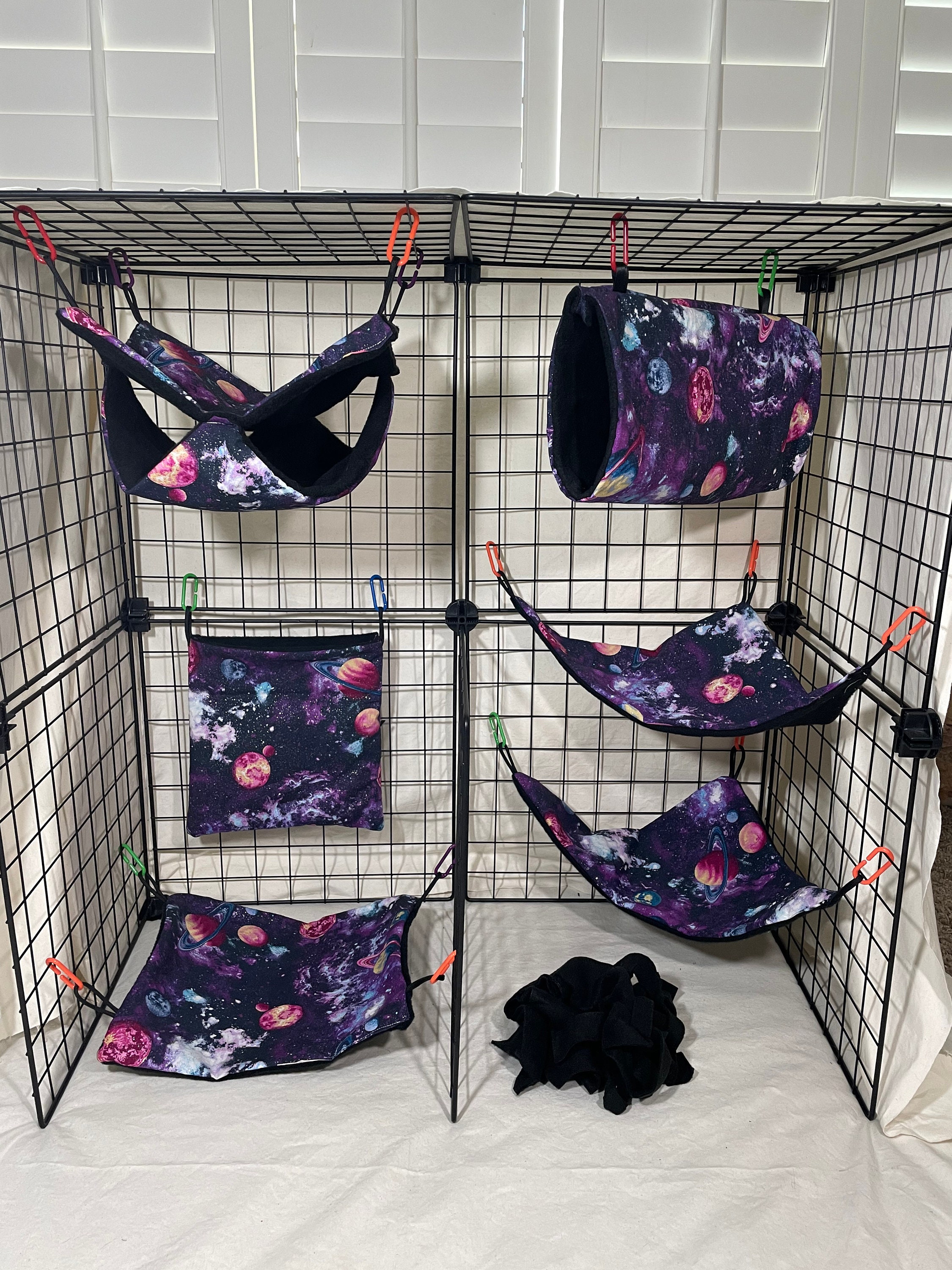 Galaxy Rat Hammock Set Large Fleece Hammock Set Etsy