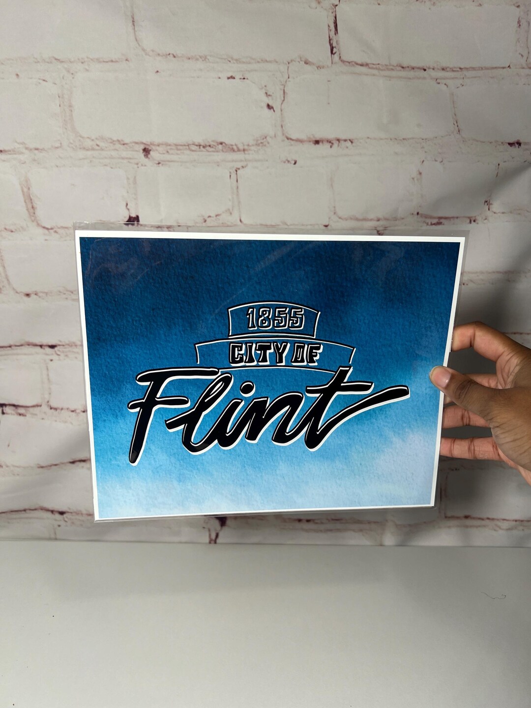 Flint City 810 Area Code Art Print - Etsy