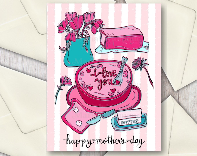 Mother's Day Greeting Card Lilies