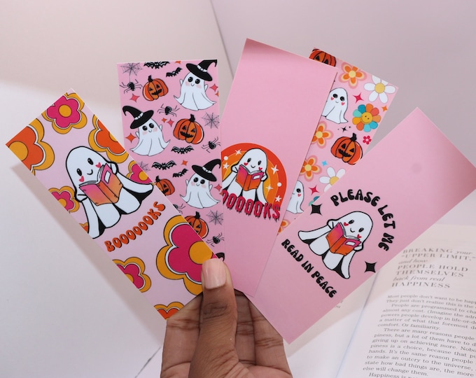 Halloween Double Sided Glossy Bookmark