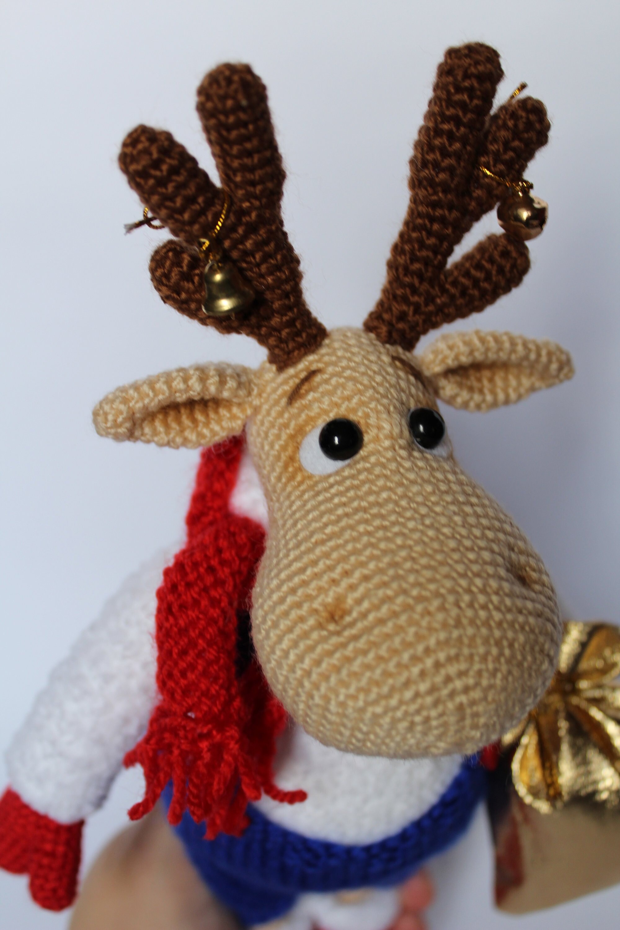 Stuffed elk Christmas animal animal gift Elk toy New Year toys Etsy
