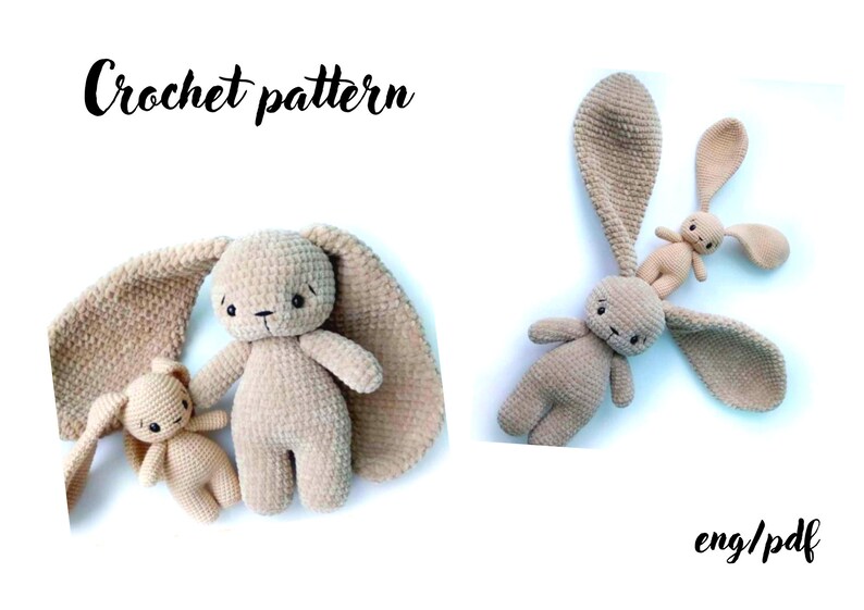 Crochet Bunny Pattern Amigurumi Bunny Pattern Stuffed Bunny Etsy