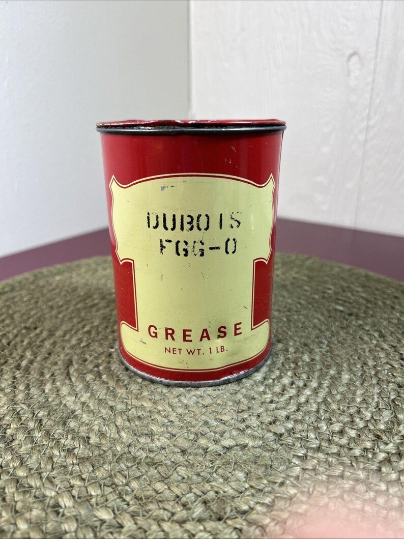 Dubois FGG-0 Grease Can Dependable Lubrication 1 Lb Unopened Tin Litho Container image 2