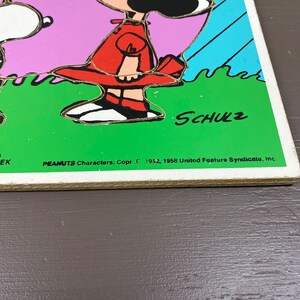 Playskool Peanuts Snoopy Lucy Board Puzzle National Dog Week 1958 United Features Syndicates 230-13 image 4
