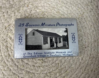 Vintage Edison Institute Museum & Greenfield Real Miniature Photos Postcards