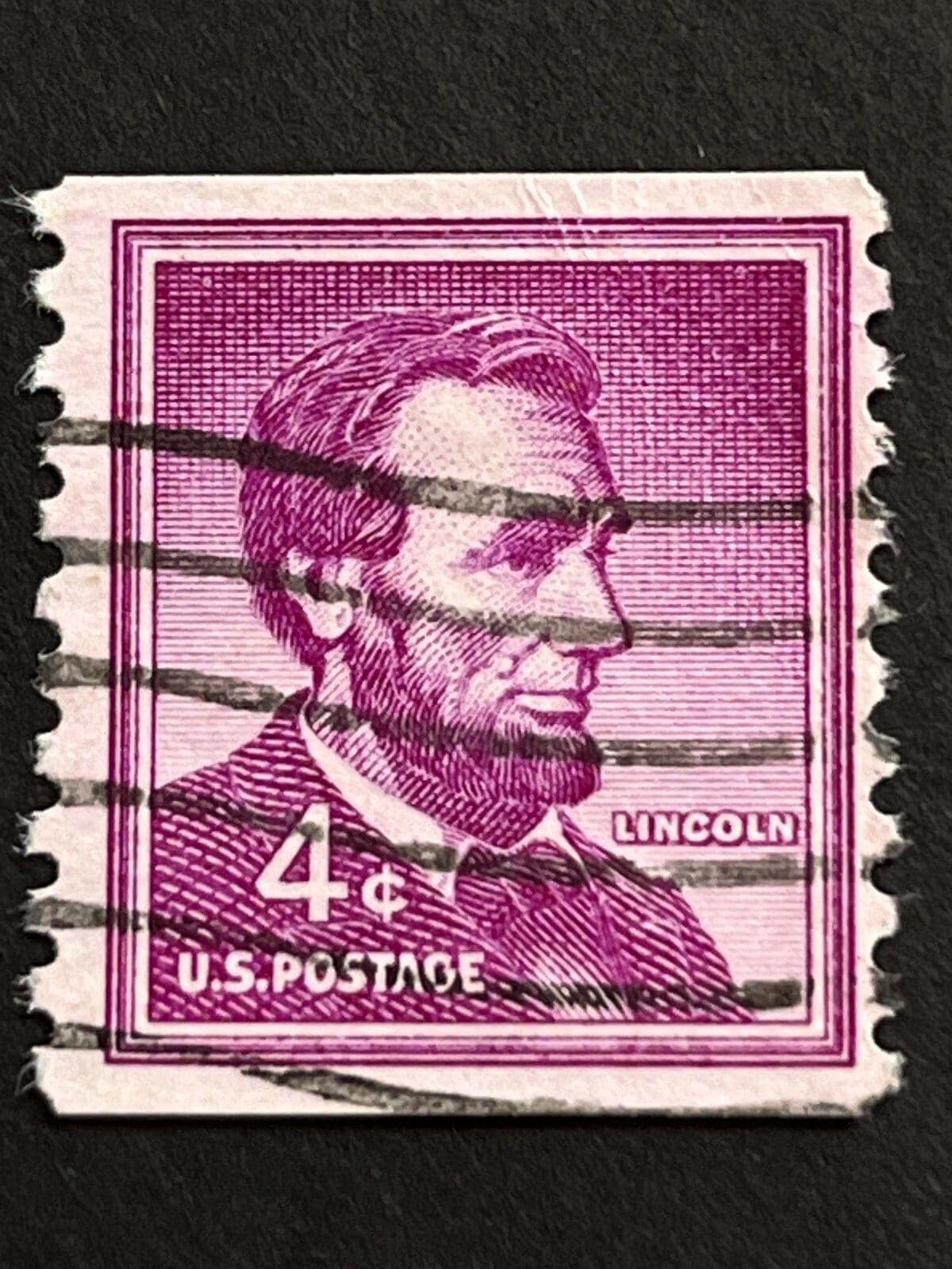 米国エイブラハム・リンカーン４セント使用済切手 Lincoln 4 cent stamp - Etsy 日本