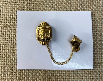 Antique JC Pollack Co. Bronze Tone Washington DC Tie Clip Tie Tack 1938