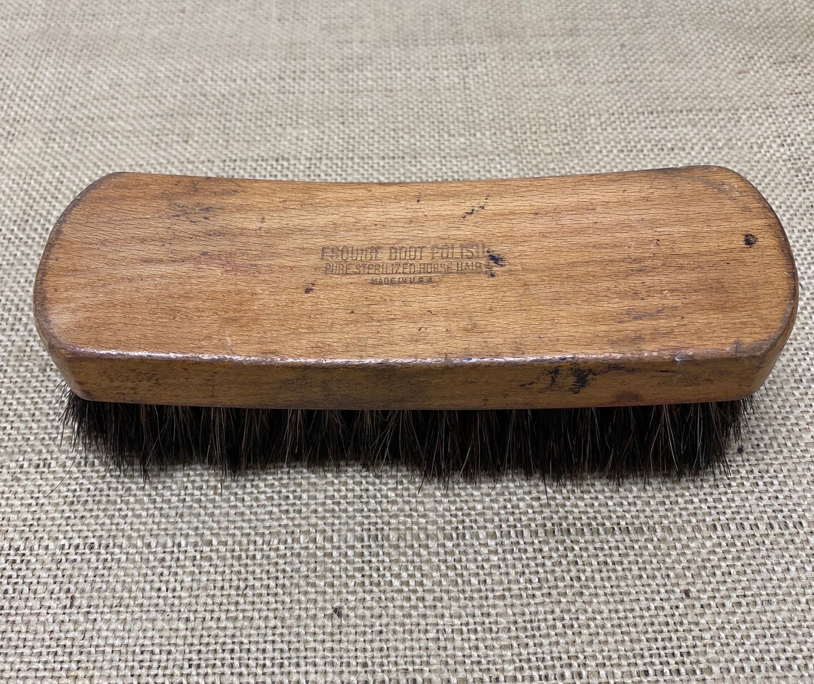 Esquire Boot Polish Sterilized Horse Hair Shoe Brush | Etsy