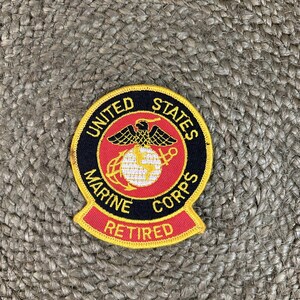 United States Marine Corps Retired Cloth Logo Patch USMC