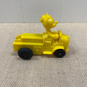 Vintage Plastic Walt Disney Mickey Mouse Service Truck Friction Toy Vehicle