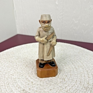 Handmade Carved ANRI Toriart Italy Doctor Surgeon Wooden Figuring Decor Art