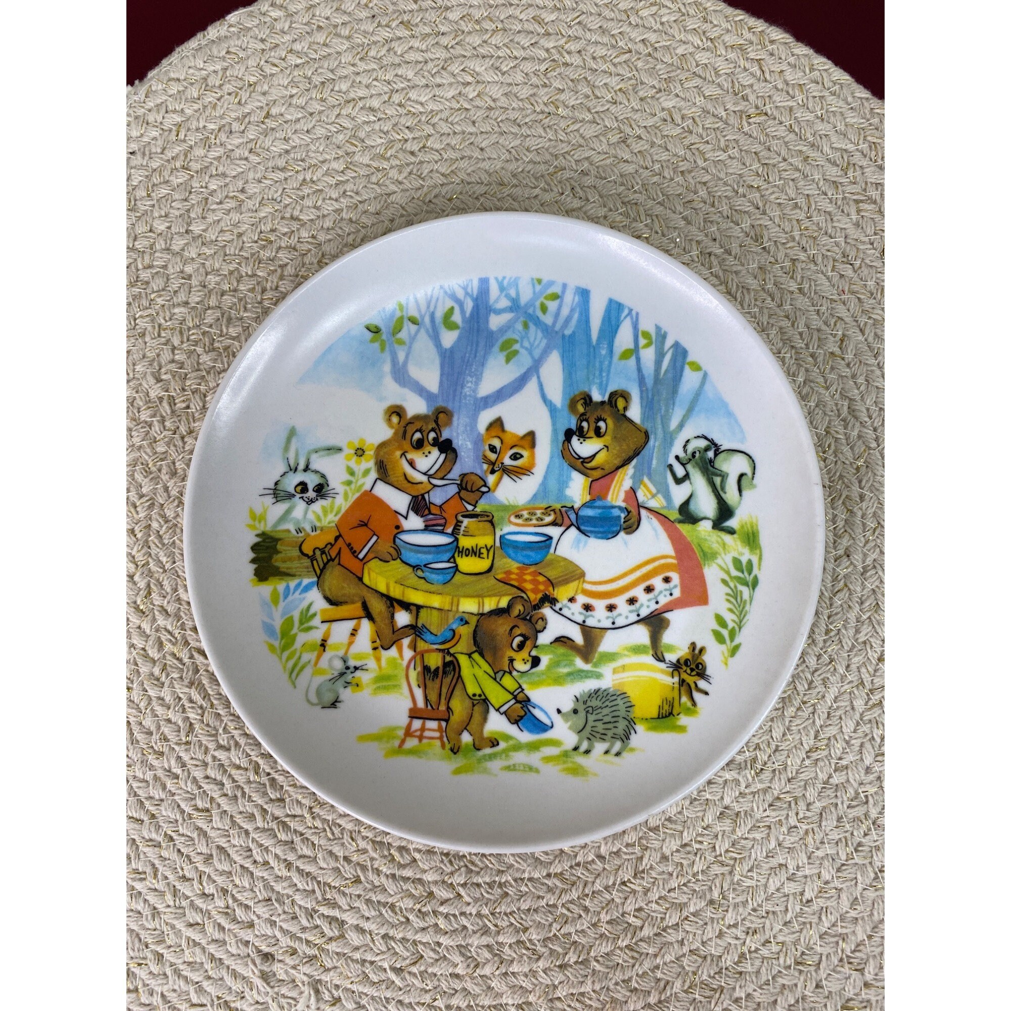 Bol Enfant MacKenzie-Childs – Motifs éléphant, Oie, Cochon – Mélamine – 16 Cm