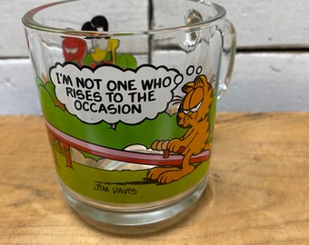 Jim Davis Garfield Mug 1978 McDonald’s Promo Cup Mug Vintage Comic Strip