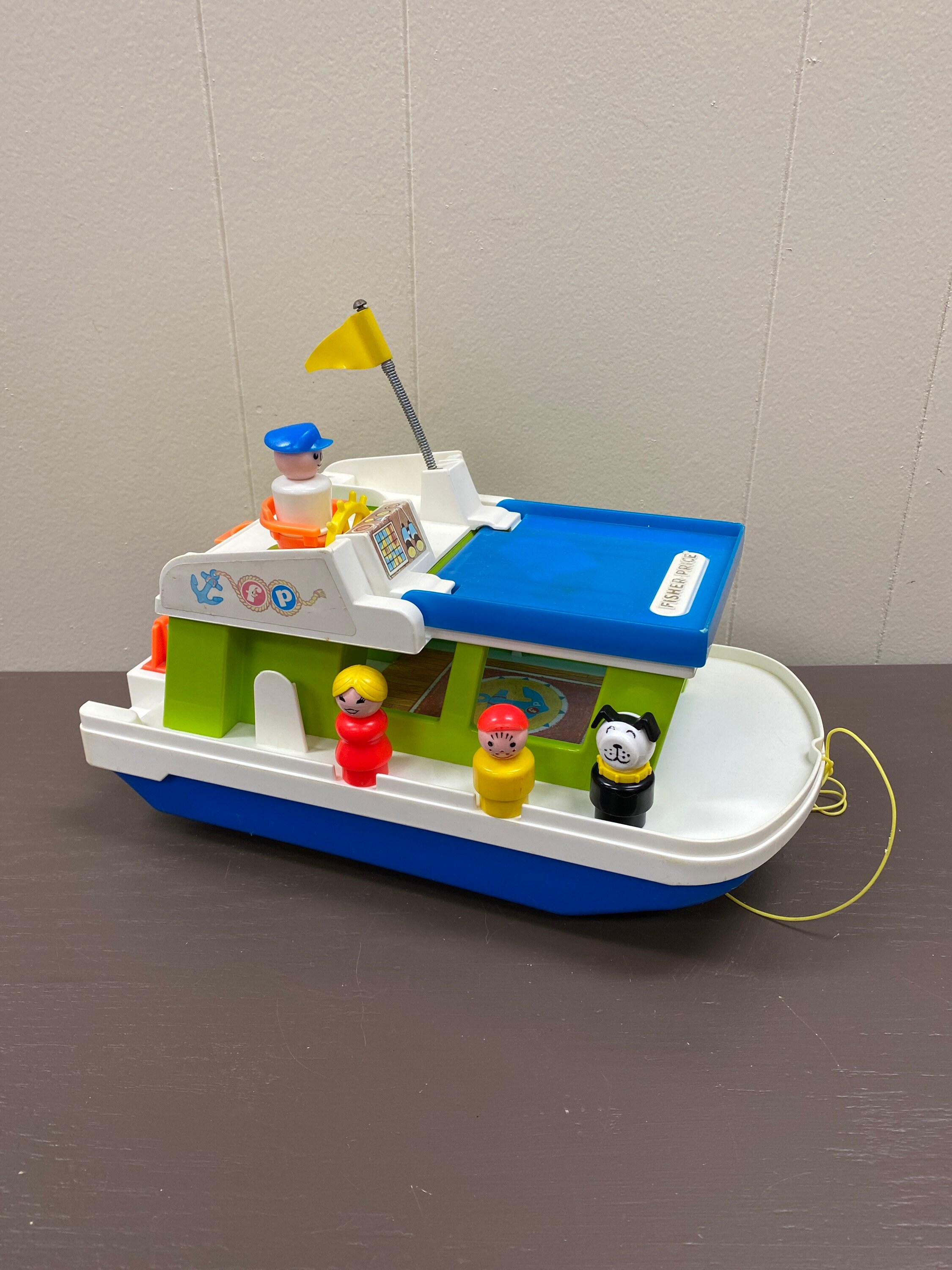 Vintage FP Fisher Price Happy Houseboat With 4 Characters 1972 - Etsy