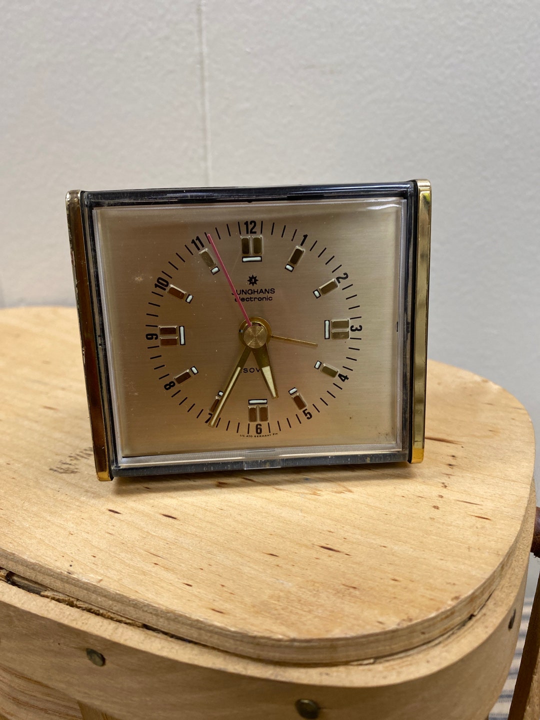 Junghans Isovox Electronic Travel Clock Battery Operated Alarm Clock Etsy