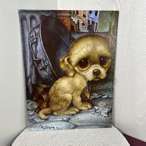 Big Sad Eye Puppy - Etsy