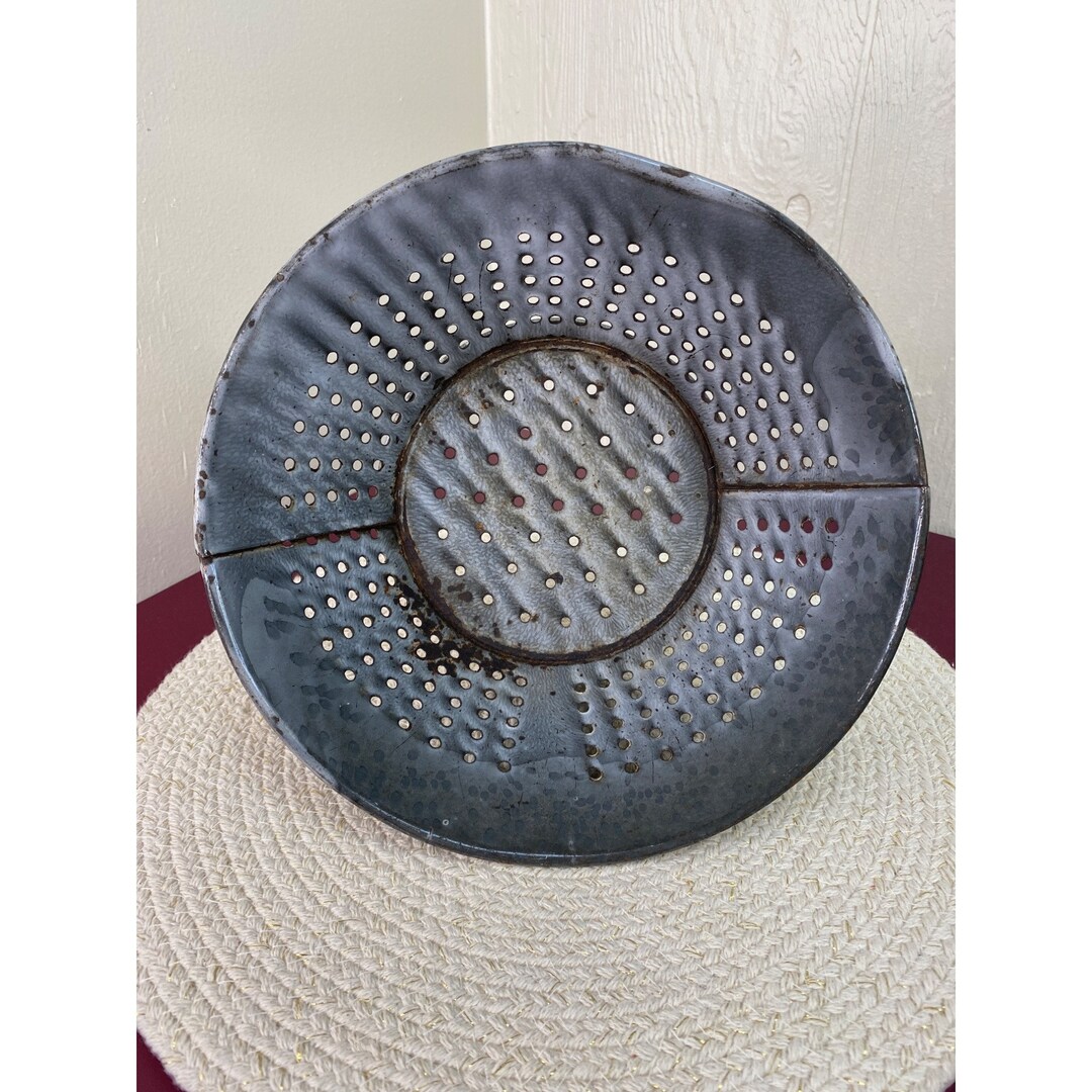 Rusty Colander Antique Graniteware Metal Colander 10” Rusty Patina - Etsy