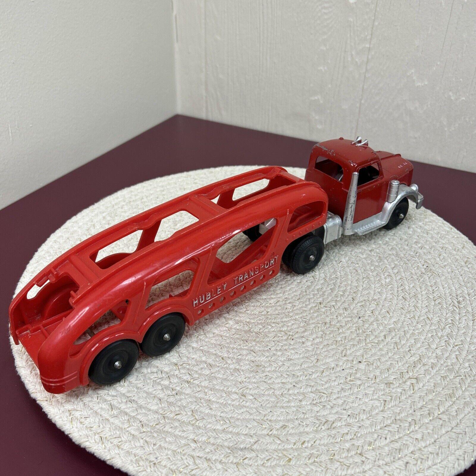 ミニカー Hubley toys truck&trailer Hubley Kiddie-toy Transporter Car Carrier USA Trailer Diesel Truck
